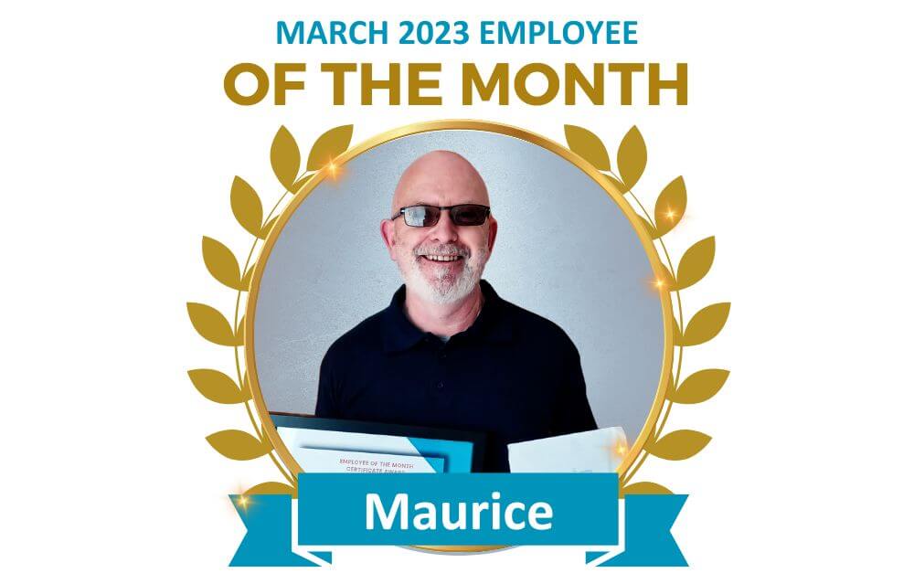 Maurice, Derrycourt March employee of the year