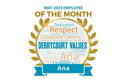 May Derrycourt Employee of the month