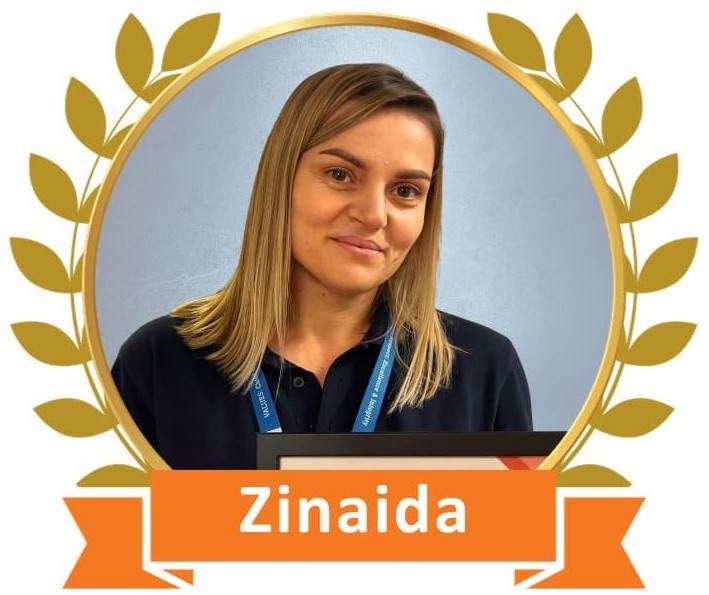 Zinaida 2023 October employee of the month