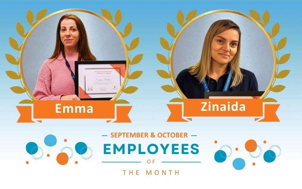September October employees of the month 2023 Zinaida Emma