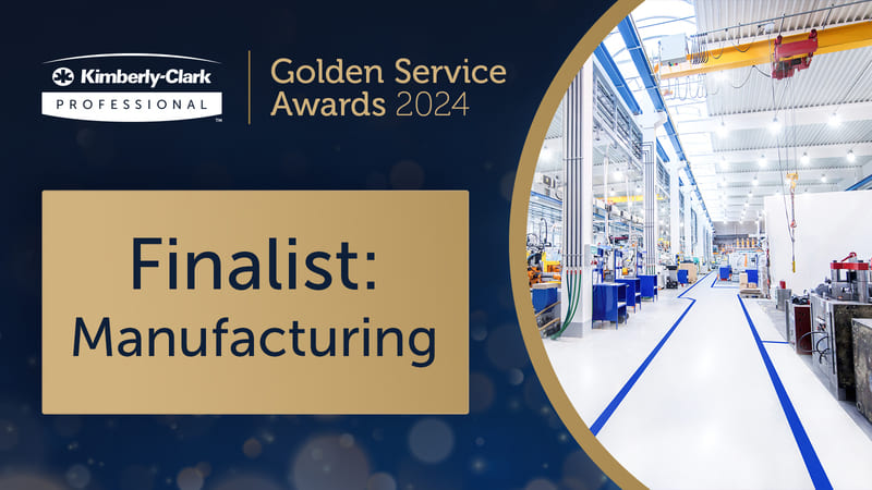 Derrycourt Golden service awards manufacturing finalist