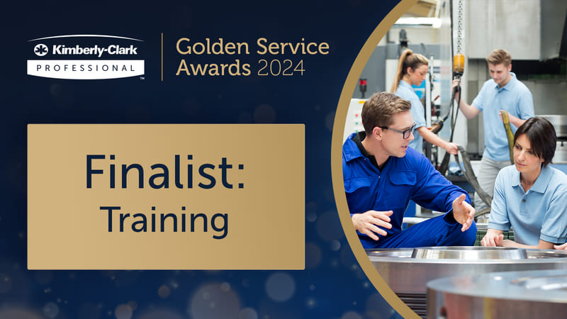 Derrycourt Golden service awards training finalist