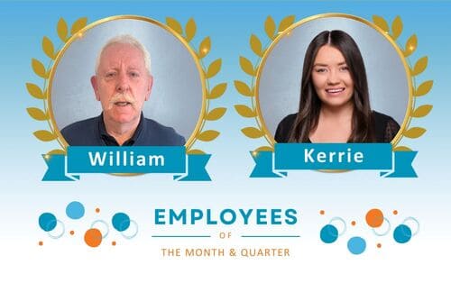 Employees of the month and quarter October