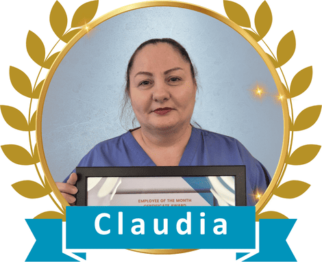 November employee of the month Claudia