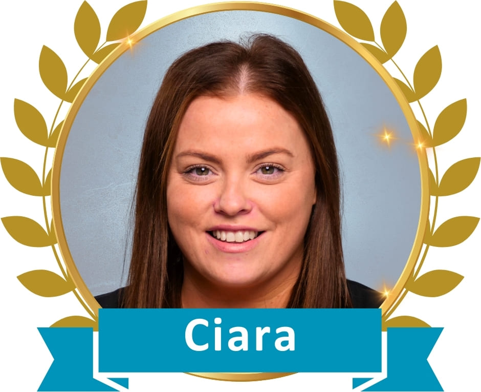 Ciara, Head office employee of the quarter