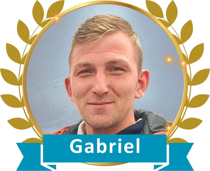 Gabriel Derrycourt September Employee of the month