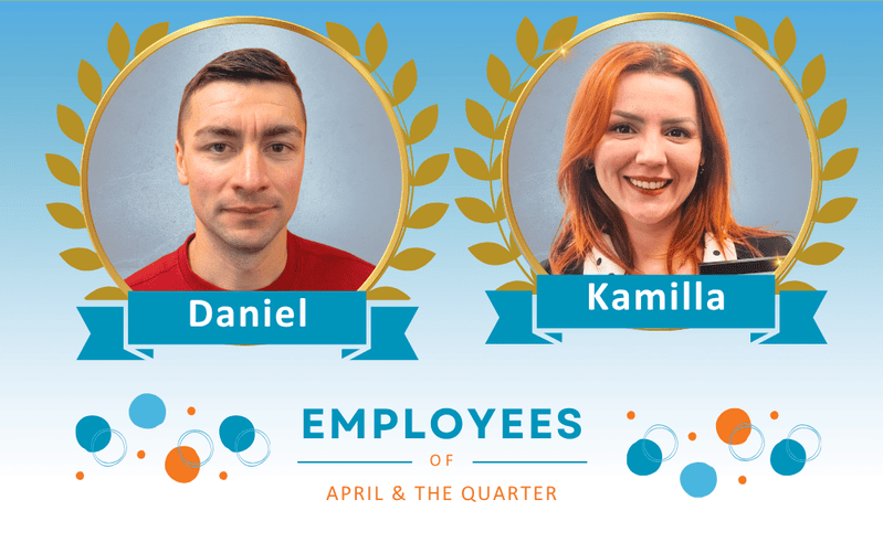 Derrycourt employees of the month and quarter