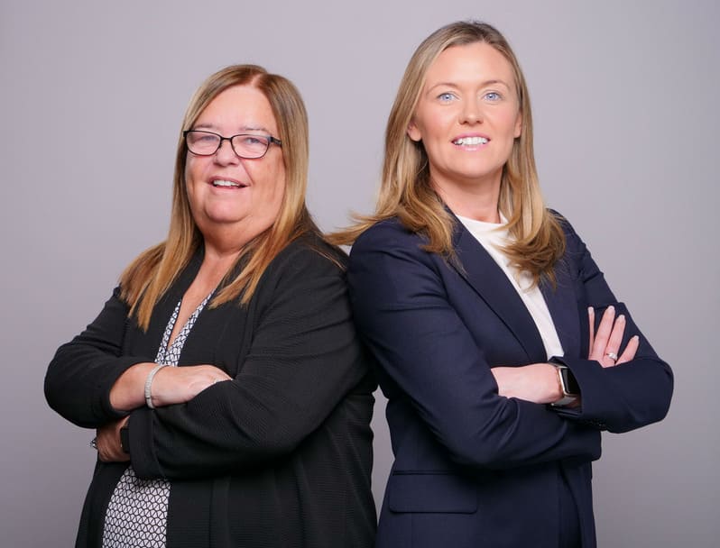 Ann O'Hanlon and Avril McCarthy, as Avril appointed as Derrycourt CEO